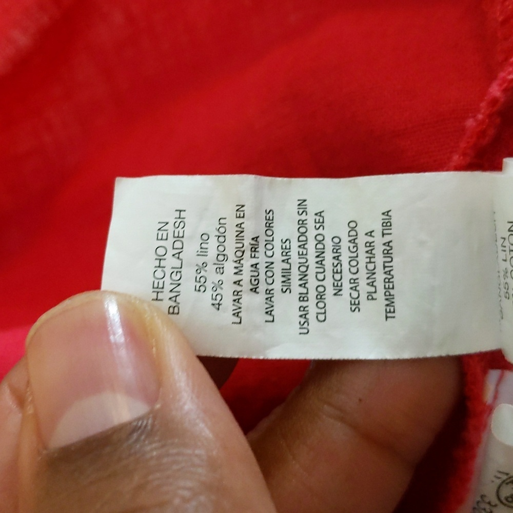 Joe Fresh| NWT Pink Ruffled Strap and Collar Summer Dress Linen Cotton Blend - Picture 13 of 15